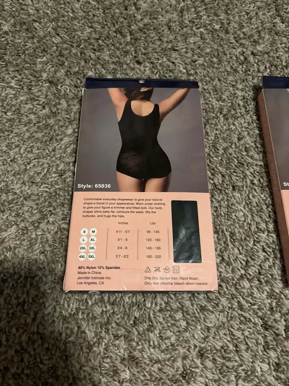 Jennifer Shapewear  Open Bust Body Shaper Bodysuit 4-Pack